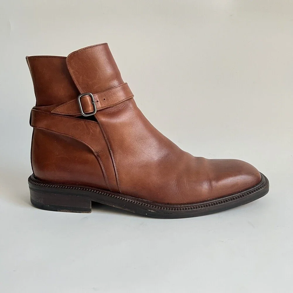Magnanni Harness Bootie Brown Men 8